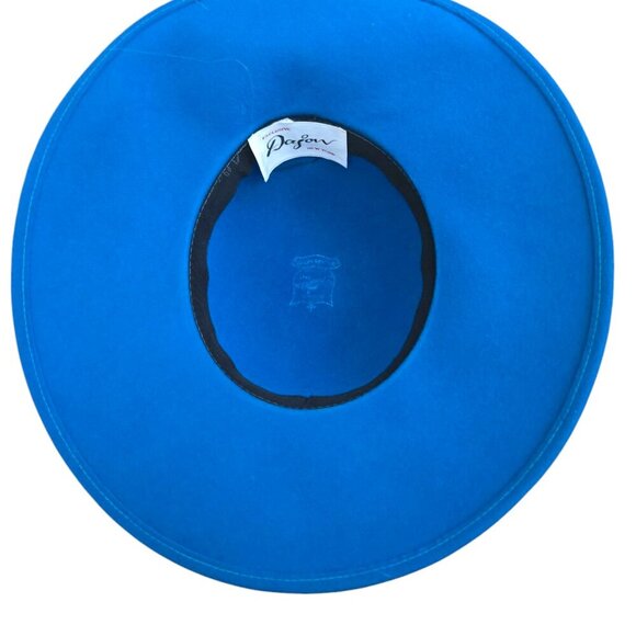 Vintage Dajon New York Blue Wool Black Tulle & Netting Ladies Church Hat - Picture 9 of 14